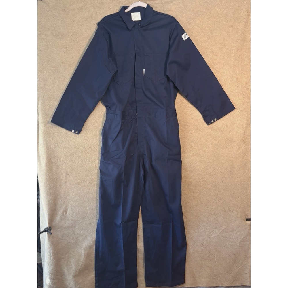 Lakeland‎ FR Coverall Jumpsuit Mens Sz L (48x30") Blue NFPA 2112 - NWT